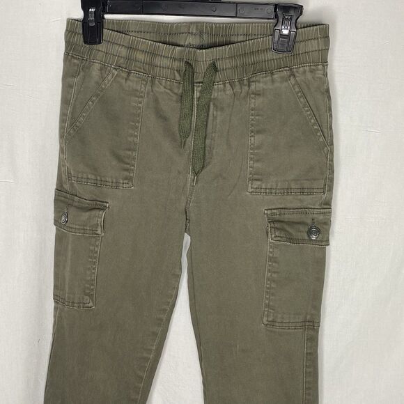 MONKEY RIDE Jeans Cargo Jogger Utility Pants Army Green Pull On Womens 7 28 - Picture 3 of 9